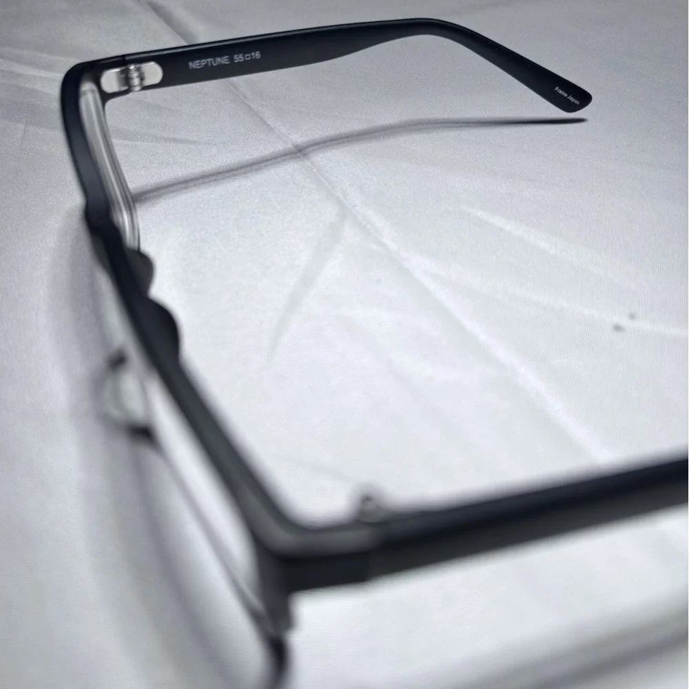 Randolph Neptune Eyeglasses Frame Women's Black Full Rim‎ Rectangular 55-16-140
